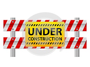 Under construction barrier