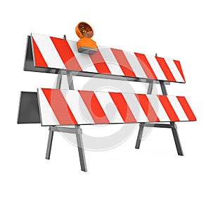 Under Construction Barrier Isolated