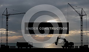 Under construction concept