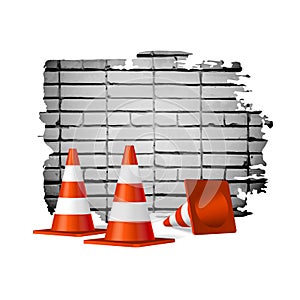 Under construction concept background