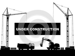 Under construction concept