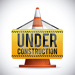 Under construction design, vector illustration.