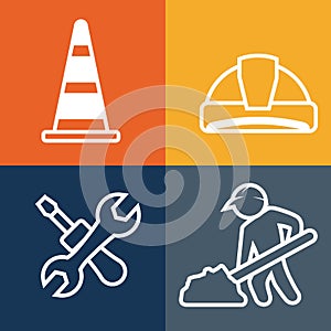 Under construction design, vector illustration.