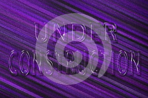 Under construction design, website development concept Under construction