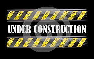 Under construction dirty sign