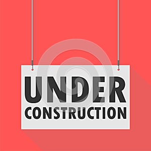 Under construction Hanging Sign