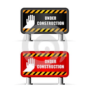 Under construction sign