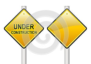 Under construction sign photo