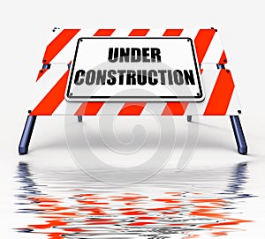 Under Construction Sign Displays Partially Insufficient Construct