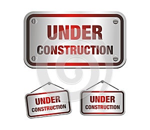 Under construction signs