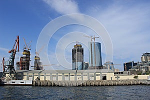 Under Construction, Baku, Azerbaijan, modern architecture, skyscrapers