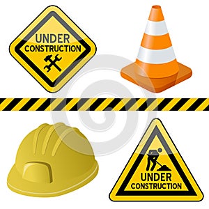 Under Construction Symbols Set photo