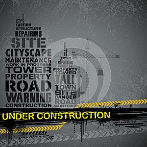 Under Construction Typography