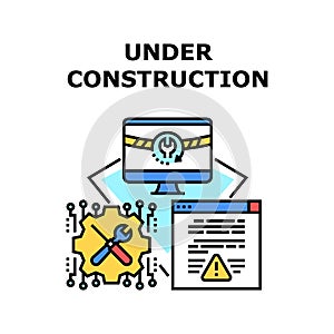 Under Construction Vector Concept Illustration