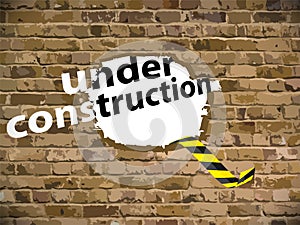 Under construction vector illustration
