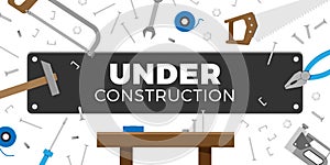 Under construction vector