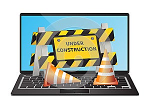 Under construction website page