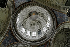 Under the cupola of the Pantheon