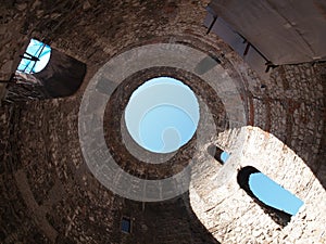 Under Diocletian Mausoleum Dome in Split