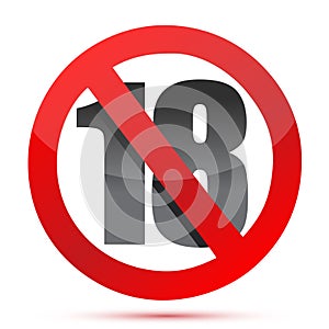 Under eighteen sign