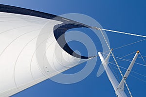 Under full sail