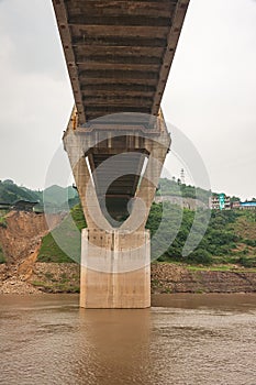 Under G319 highway bridge over Yangtze River, China