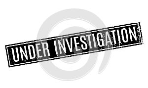 Under Investigation rubber stamp photo