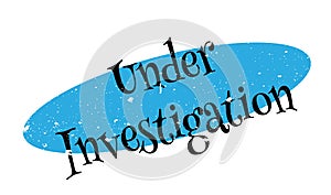 Under Investigation rubber stamp photo