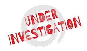 Under Investigation rubber stamp photo