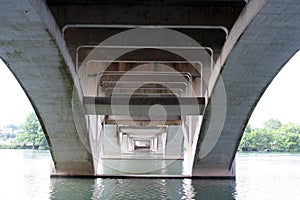 Under the Lamar Bridge in Austin, Texas