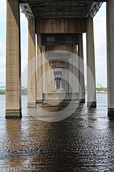 Under the Mathews Bridge