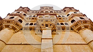 Under Mehrangarh Fort balconies