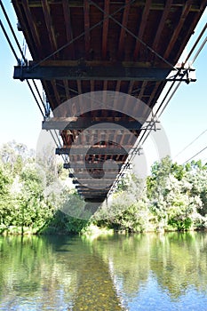 Under the Old Lewiston Bridge, Trinity River, California