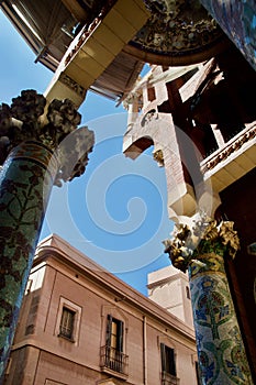 Under the Palau Musica columns