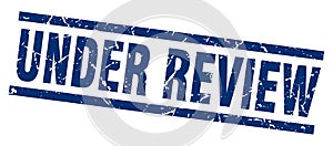 under review stamp