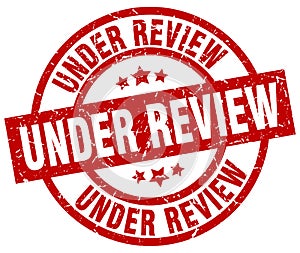 Under review stamp