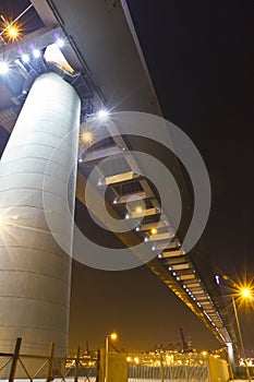 Under of Stonecutters Bridge