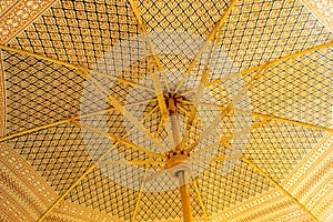 Under Thai pattern decoration umbella