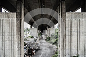 Under tollway dirty in Thailand