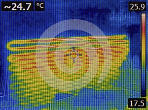 Under Wall Heating Thermal image