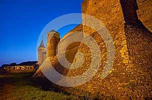 Under the walls of Kamianets-Podilskyi Castle, Ukraine