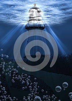 Under Water Lighthouse