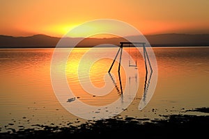 Under Water Salton Sea Swing