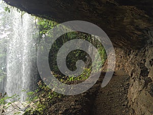 Under a waterfall located in Costa Rica, there`s magic in this place, surrounded by a rainforest.