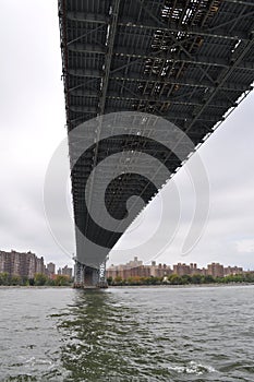 Under the Williamsburg Bridge in New York City