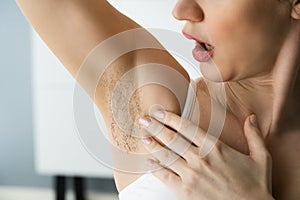 Underarm Armpit Waxing In Salon photo
