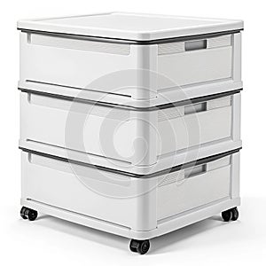 Underbed storage container with wheels