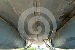 Underbelly of a B1 Bomber