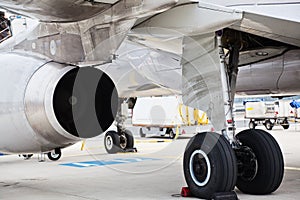 Undercarriage of an airplane