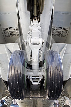 Undercarriage on fighter